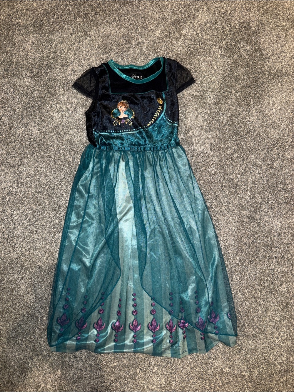 Frozen Princess Dresses Set - White, Teal, Purple - Picture 3 of 7